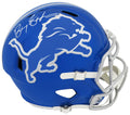 Barry Sanders Signed Detroit Lions FLASH Riddell Speed Full Size Replica Helmet (In White) - SANREP360 - Barry Sanders Signed Detroit Lions FLASH Riddell Speed Full Size Replica Helmet (In White) product image