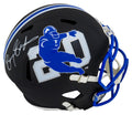Barry Sanders Signed Detroit Lions Barry Sanders Logo Black Riddell Full Size Speed Replica Helmet - SANREP362 - Barry Sanders Signed Detroit Lions Barry Sanders Logo Black Riddell Full Size Speed Replica Helmet product image