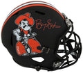 Barry Sanders Signed Oklahoma State Pistol Pete Black Riddell Full Size Speed Replica Helmet - SANREP365 - Barry Sanders Signed Oklahoma State Pistol Pete Black Riddell Full Size Speed Replica Helmet product image