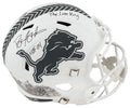 Barry Sanders Signed Detroit Lions SALUTE 2024 White Riddell Full Size Speed Replica Helmet w/HOF'04, The Lion King - SANREP373 - Barry Sanders Signed Detroit Lions SALUTE 2024 White Riddell Full Size Speed Replica Helmet w/HOF'04, The Lion King product image