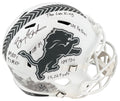 Barry Sanders Signed Detroit Lions SALUTE 2024 White Riddell Full Size Speed Replica Helmet w/7-Inscriptions - SANREP374 - Barry Sanders Signed Detroit Lions SALUTE 2024 White Riddell Full Size Speed Replica Helmet w/7-Inscriptions product image