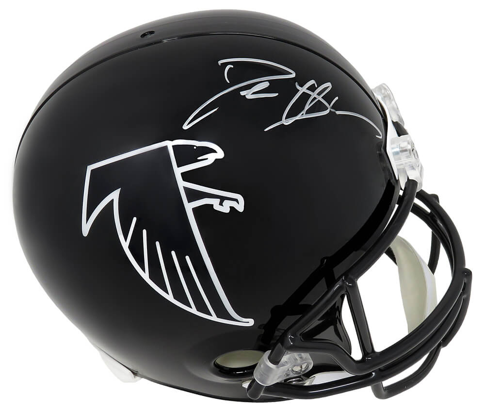Deion Sanders Signed Atlanta Falcons Throwback Riddell Full Size Replica Helmet - SANREP376 - Deion Sanders Signed Atlanta Falcons Throwback Riddell Full Size Replica Helmet product image