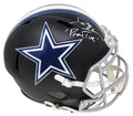Deion Sanders Signed Dallas Cowboys Flat Black Matte Riddell Speed Full Size Replica Helmet w/Prime Time - SANREP378 - Deion Sanders Signed Dallas Cowboys Flat Black Matte Riddell Speed Full Size Replica Helmet w/Prime Time product image
