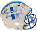 Barry Sanders Signed Detroit Lions RETRO Riddell Full Size Speed Replica Helmet w/HOF 04, The Lion King - SANREP394 - Barry Sanders Signed Detroit Lions RETRO Riddell Full Size Speed Replica Helmet w/HOF 04, The Lion King product image