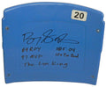 Barry Sanders Signed Silverdome Stadium Blue #20 Seatback w/5 Inscriptions - SANSTB302 - Barry Sanders Signed Silverdome Stadium Blue #20 Seatback w/5 Inscriptions product image