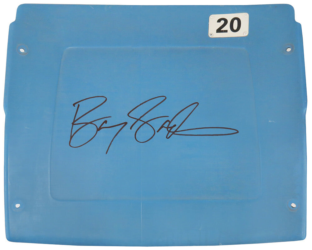 Barry Sanders Signed Detroit Silverdome Light Blue #20 Stadium Seatback - SANSTB307 - Barry Sanders Signed Detroit Silverdome Light Blue #20 Stadium Seatback product image