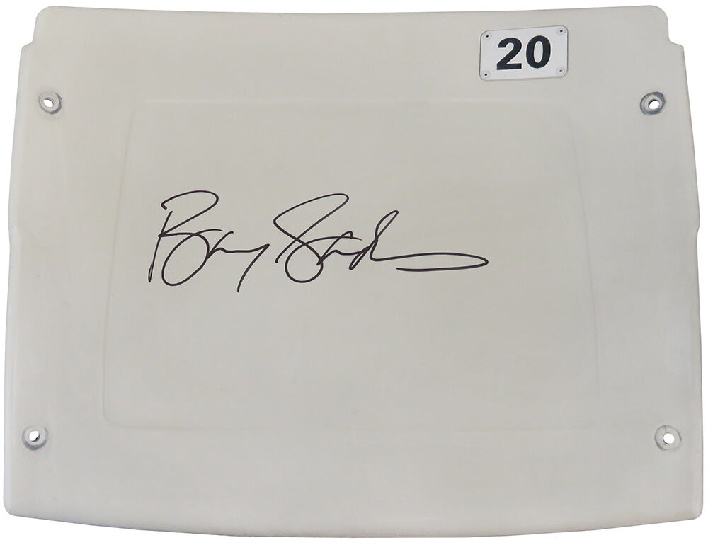 Barry Sanders Signed Detroit Silverdome White #20 Stadium Seatback - SANSTB308 - Barry Sanders Signed Detroit Silverdome White #20 Stadium Seatback product image