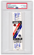 Barry Sanders Signed Detroit Lions vs Falcons December 24, 1989 Rookie Season Ticket Stub w/1989 NFL ROY (PSA Encapsulated) - SANTIC303 - Barry Sanders Signed Detroit Lions vs Falcons December 24, 1989 Rookie Season Ticket Stub w/1989 NFL ROY (PSA Encapsulated) product image