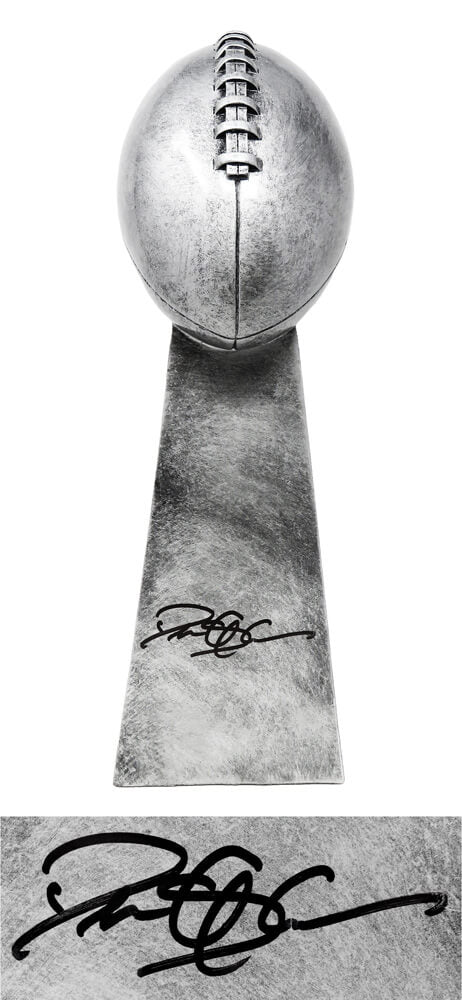Deion Sanders Signed Football World Champion 15 Inch Replica Trophy - SANTRO300 - Deion Sanders Signed Football World Champion 15 Inch Replica Trophy product image