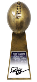 Deion Sanders Signed Football World Champion 15 Inch Replica Gold Trophy - SANTRO304 - Deion Sanders Signed Football World Champion 15 Inch Replica Gold Trophy product image