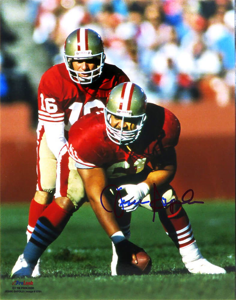 Jesse Sapolu Signed San Francisco 49ers Action 8x10 Photo - SAP08P300 - Jesse Sapolu Signed San Francisco 49ers Action 8x10 Photo product image