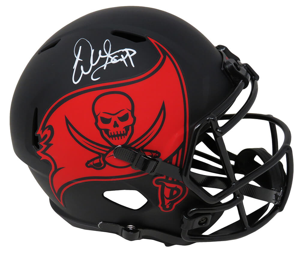 Warren Sapp Signed Tampa Bay Buccaneers Eclipse Black Matte Riddell Full Size Speed Replica Helmet - SAPREP302 - Warren Sapp Signed Tampa Bay Buccaneers Eclipse Black Matte Riddell Full Size Speed Replica Helmet product image