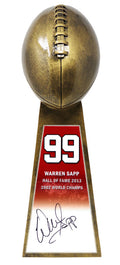 Warren Sapp Signed Football World Champion 15 Inch Replica Gold Trophy - SAPTRO301 - Warren Sapp Signed Football World Champion 15 Inch Replica Gold Trophy product image
