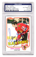 Denis Savard Signed Chicago Blackhawks 1981 Topps Rookie Card #75 w/HOF 2000 - (PSA/DNA) - SAVCAR400 - Denis Savard Signed Chicago Blackhawks 1981 Topps Rookie Card #75 w/HOF 2000 - (PSA/DNA) product image