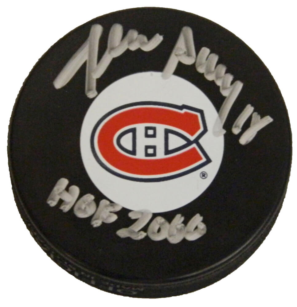 Denis Savard Signed Montreal Canadiens Logo Hockey Puck w/HOF 2000 - SAVPUC403 - Denis Savard Signed Montreal Canadiens Logo Hockey Puck w/HOF 2000 product image