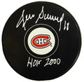 Denis Savard Signed Montreal Canadiens Team Logo Hockey Puck w/HOF 2000 - SAVPUC406 - Denis Savard Signed Montreal Canadiens Team Logo Hockey Puck w/HOF 2000 product image