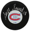 Serge Savard Signed Montreal Canadiens Medium Logo Hockey Puck - SAVPUC424 - Serge Savard Signed Montreal Canadiens Medium Logo Hockey Puck product image