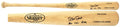 Steve Sax Signed Louisville Slugger Pro Stock Blonde Baseball Bat w/82 NL ROY - SAXBAT100 - Steve Sax Signed Louisville Slugger Pro Stock Blonde Baseball Bat w/82 NL ROY product image