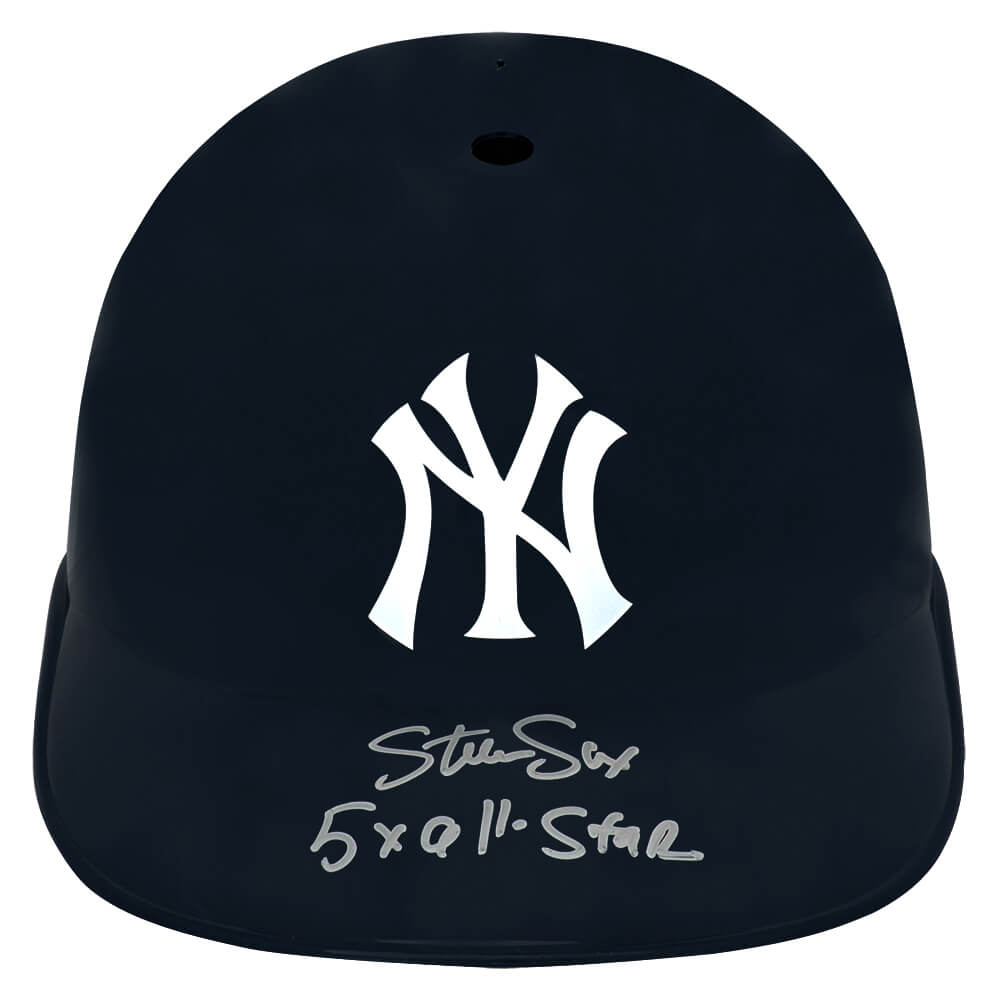 Steve Sax Signed New York Yankees Souvenir Replica Batting Helmet w/5x All Star - SAXBTH101 - Steve Sax Signed New York Yankees Souvenir Replica Batting Helmet w/5x All Star product image