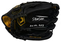 Steve Sax Signed Franklin Fieldmaster Black Baseball Fielders Glove w/82 NL ROY - SAXGLV100 - Steve Sax Signed Franklin Fieldmaster Black Baseball Fielders Glove w/82 NL ROY product image