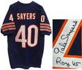 Gale Sayers Signed Navy Throwback Custom Jersey w/ROY 65 - SAYJRY303 - Gale Sayers Signed Navy Throwback Custom Jersey w/ROY 65 product image