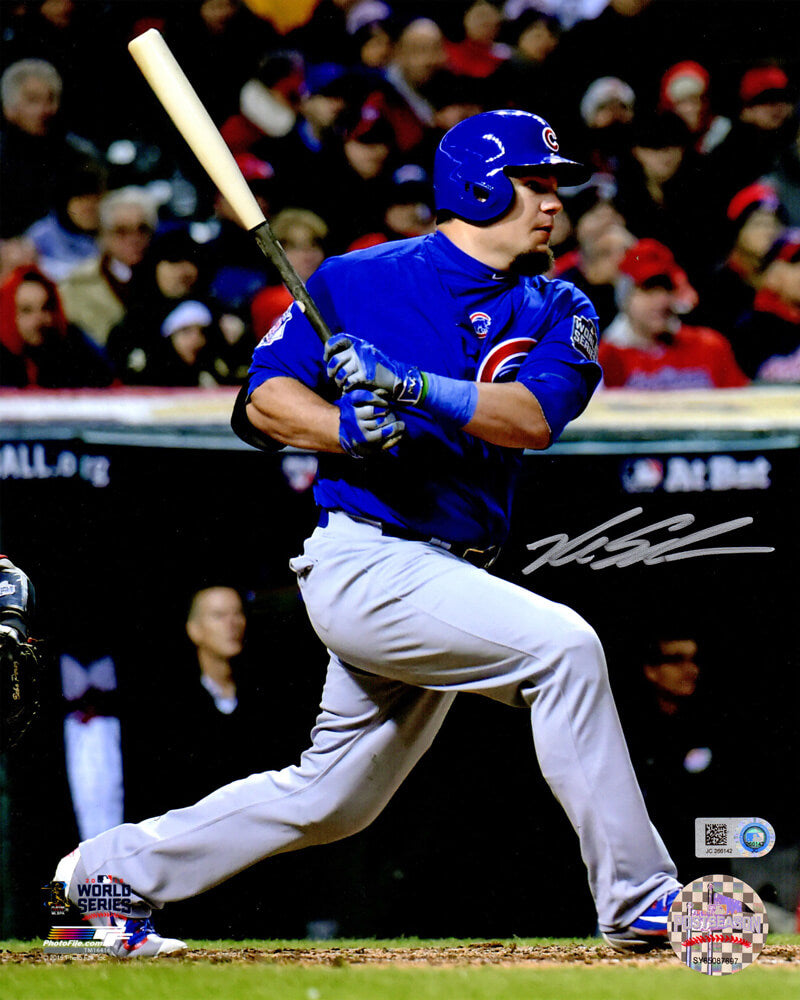 Kyle Schwarber Signed Chicago Cubs 2016 World Series Batting 8x10 Photo - SCH08P112 - Kyle Schwarber Signed Chicago Cubs 2016 World Series Batting 8x10 Photo product image