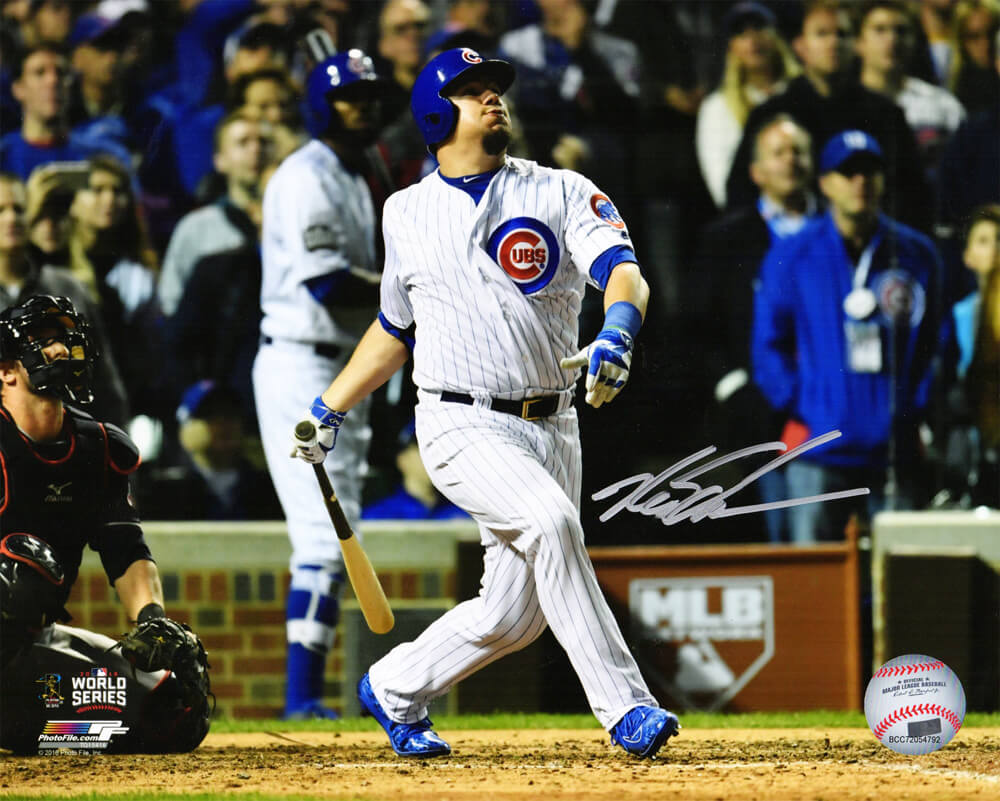 Kyle Schwarber Signed Chicago Cubs 2016 World Series Action 8x10 Photo - SCH08P114 - Kyle Schwarber Signed Chicago Cubs 2016 World Series Action 8x10 Photo product image