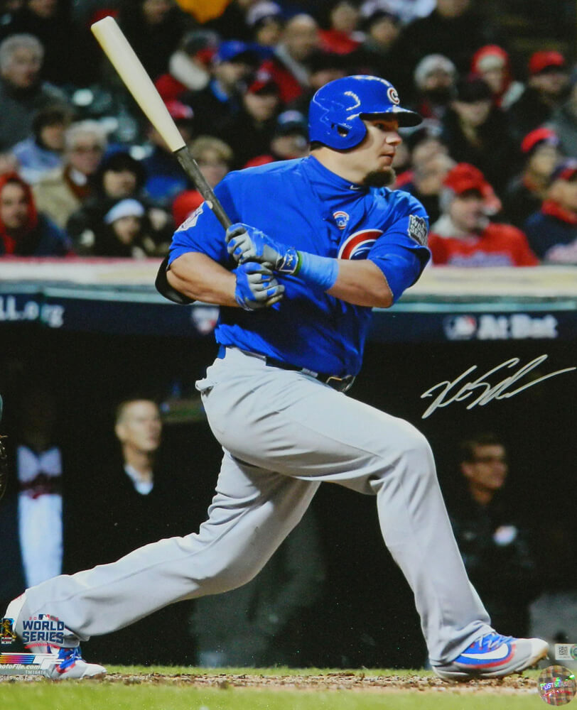 Kyle Schwarber Signed Chicago Cubs 2016 World Series Batting 16x20 Photo - SCH16P101 - Kyle Schwarber Signed Chicago Cubs 2016 World Series Batting 16x20 Photo product image