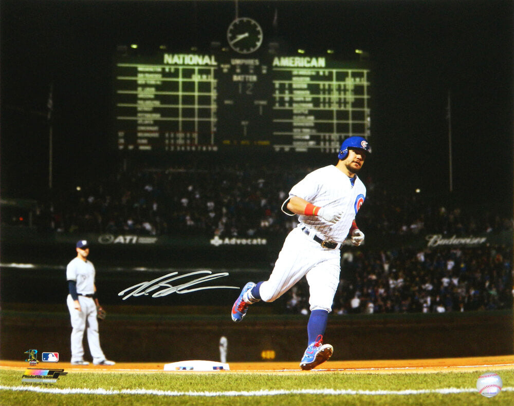 Kyle Schwarber Signed Chicago Cubs Rounding Bases 16x20 Photo - SCH16P102 - Kyle Schwarber Signed Chicago Cubs Rounding Bases 16x20 Photo product image