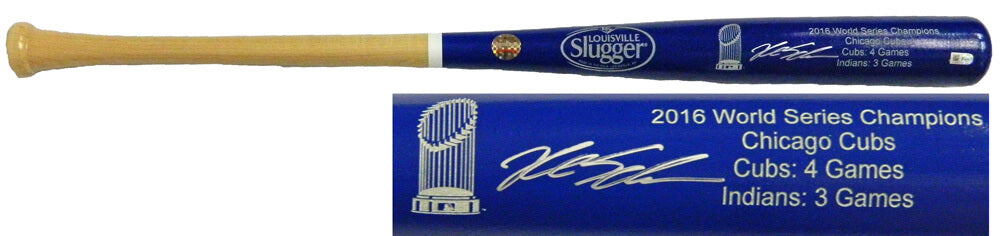 Kyle Schwarber Signed Louisville Slugger Chicago Cubs 2016 World Series Champion Blue Dipped Bat - SCHBAT101 - Kyle Schwarber Signed Louisville Slugger Chicago Cubs 2016 World Series Champion Blue Dipped Bat product image