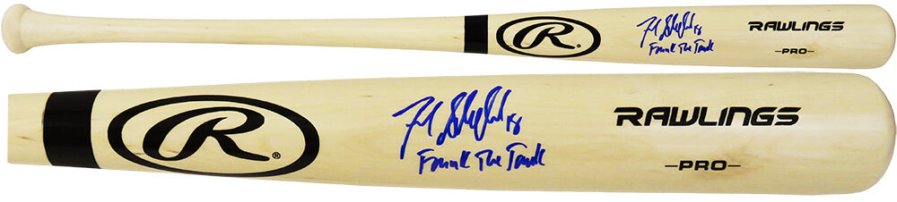 Frank Schwindel Signed Rawlings Pro Blonde Baseball Bat w/Frank The Tank - SCHBAT131 - Frank Schwindel Signed Rawlings Pro Blonde Baseball Bat w/Frank The Tank product image