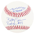 Bitty Schram Signed Rawlings Official MLB Baseball w/Evelyn, There's No Crying In Baseball - SCHBSB501 - Bitty Schram Signed Rawlings Official MLB Baseball w/Evelyn, There's No Crying In Baseball product image