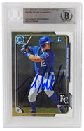 Frank Schwindel Signed Royals 2015 Bowman Chrome Rookie Baseball Card #BCP86 - (Beckett Encapsulated) - SCHCAR112 - Frank Schwindel Signed Royals 2015 Bowman Chrome Rookie Baseball Card #BCP86 - (Beckett Encapsulated) product image