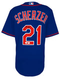 Max Scherzer Signed New York Mets Blue Nike Replica Baseball Jersey - (Fanatics) - SCHJRY110 - Max Scherzer Signed New York Mets Blue Nike Replica Baseball Jersey - (Fanatics) product image