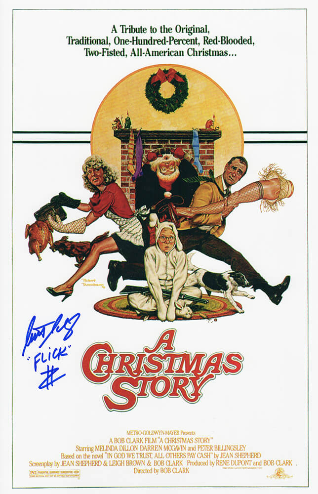 Scotty Schwartz Signed A Christmas Story 11x17 Movie Poster w/Flick - SCHPST500 - Scotty Schwartz Signed A Christmas Story 11x17 Movie Poster w/Flick product image