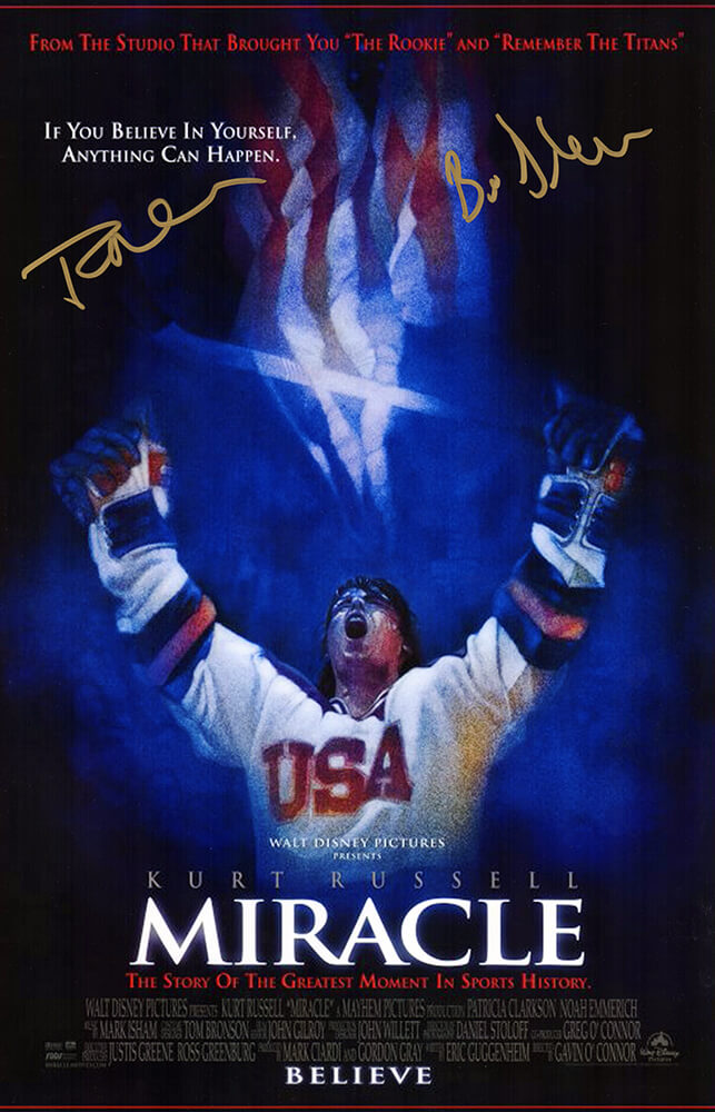 Billy Schneider & Patrick O'Brien Demsey Signed Miracle 11x17 Movie Poster - SCHPST530 - Billy Schneider & Patrick O'Brien Demsey Signed Miracle 11x17 Movie Poster product image