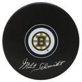 Milt Schmidt Signed Boston Bruins Logo Hockey Puck - SCHPUC411 - Milt Schmidt Signed Boston Bruins Logo Hockey Puck product image
