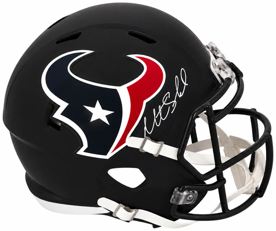 Matt Schaub Signed Houston Texans Riddell Full Size Speed Replica Helmet - SCHREP310 - Matt Schaub Signed Houston Texans Riddell Full Size Speed Replica Helmet product image