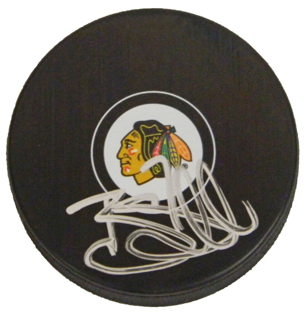 Brent Seabrook Signed Chicago Blackhawks Logo Hockey Puck - SEAPUC400 - Brent Seabrook Signed Chicago Blackhawks Logo Hockey Puck product image