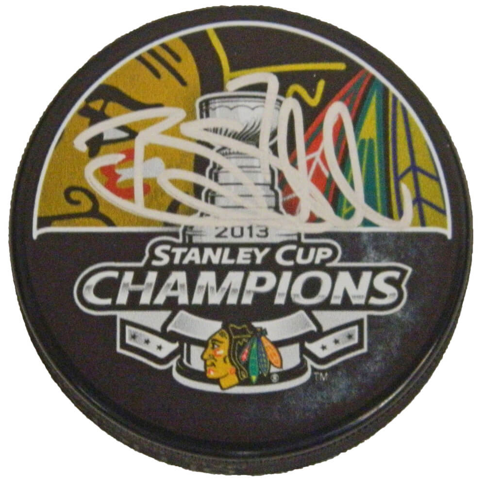 Brent Seabrook Signed Blackhawks 2013 Stanley Cup Champs Logo Hockey Puck - SEAPUC402 - Brent Seabrook Signed Blackhawks 2013 Stanley Cup Champs Logo Hockey Puck product image