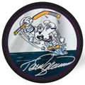 Teemu Selanne Signed Anaheim Ducks Logo Hockey Puck - SELPUC401 - Teemu Selanne Signed Anaheim Ducks Logo Hockey Puck product image