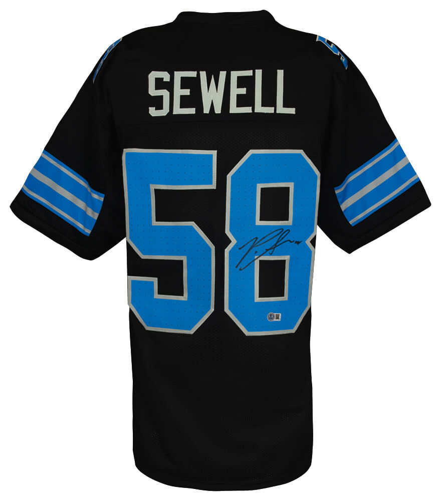 Penei Sewell Signed Black Alternate Custom Football Jersey - (Beckett) - SEWJRY300 - Penei Sewell Signed Black Alternate Custom Football Jersey - (Beckett) product image