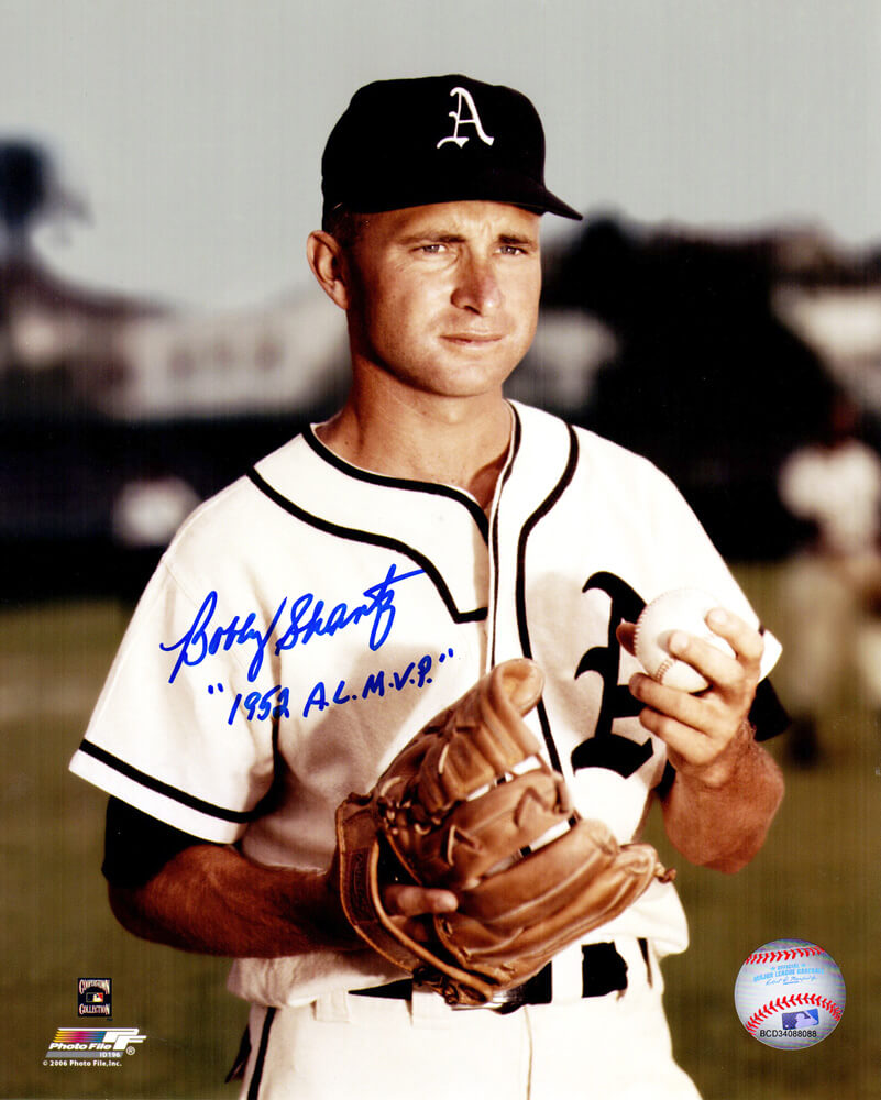 Bobby Shantz Signed Philadelphia Athletics 8x10 Photo w/1952 AL MVP - SHA08P101 - Bobby Shantz Signed Philadelphia Athletics 8x10 Photo w/1952 AL MVP product image