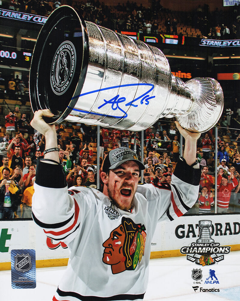 Andrew Shaw Signed Chicago Blackhawks 2013 SC Cup Bloody Face 8x10 Photo - SHA08P415 - Andrew Shaw Signed Chicago Blackhawks 2013 SC Cup Bloody Face 8x10 Photo product image