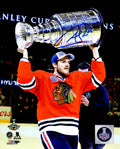 Andrew Shaw Signed Chicago Blackhawks 2015 Stanley Cup Trophy 8x10 Photo - SHA08P423 - Andrew Shaw Signed Chicago Blackhawks 2015 Stanley Cup Trophy 8x10 Photo product image