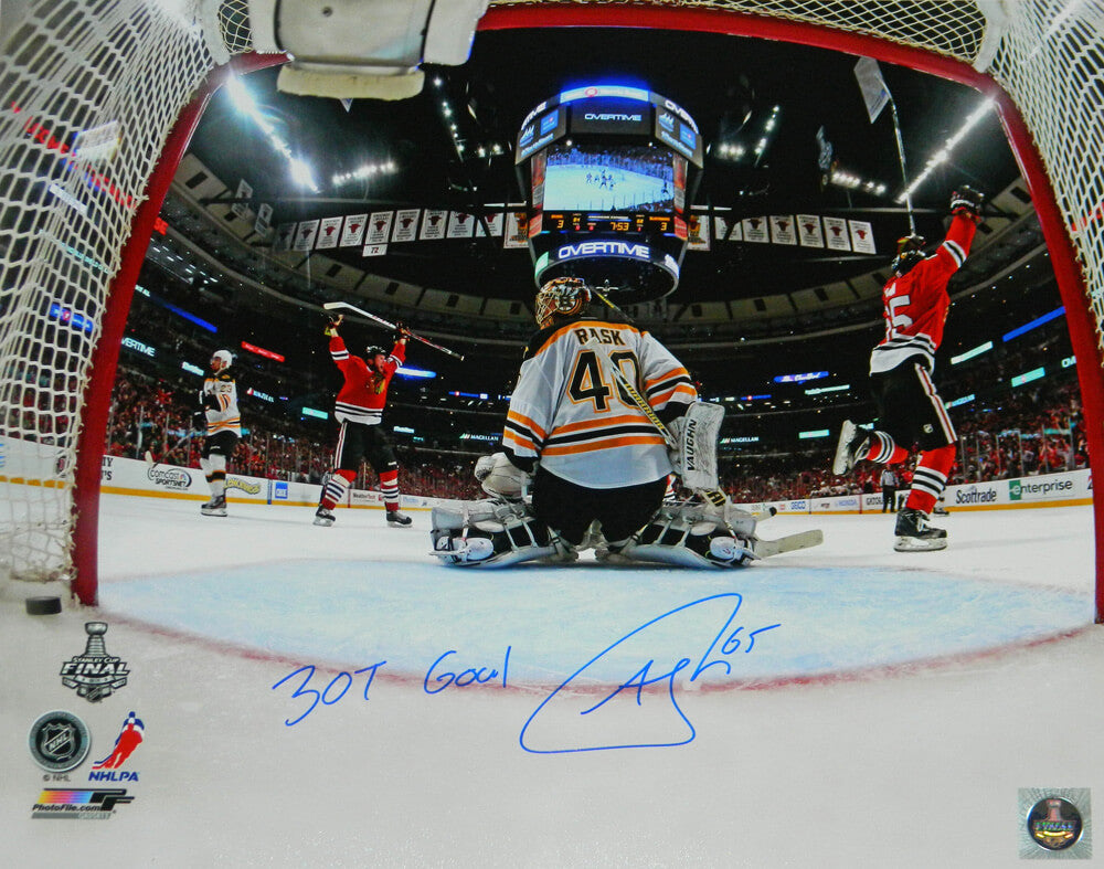 Andrew Shaw Signed Blackhawks 2013 Stanley Cup Finals Game 1 Winning Goal 16x20 Photo w/"3OT Goal" - SHA16P404 - Andrew Shaw Signed Blackhawks 2013 Stanley Cup Finals Game 1 Winning Goal 16x20 Photo w/"3OT Goal" product image