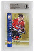 Andrew Shaw Signed Rockford Ice Hogs  2011-12 In The Game Heroes & Prospects AHL Rookie #212 - (Beckett Encapsulated) - SHACAR402 - Andrew Shaw Signed Rockford Ice Hogs 2011-12 In The Game Heroes & Prospects AHL Rookie #212 - (Beckett Encapsulated) product image