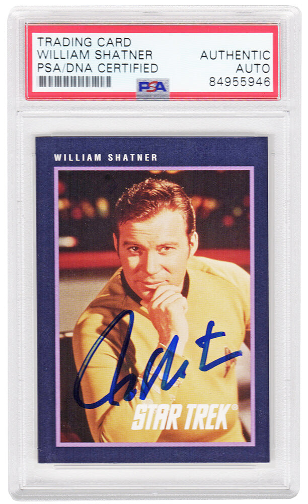 William Shatner Signed 1991 Star Trek 25th Anniversary Impel Trading Card #363 - (PSA Encapsulated) - SHACAR504 - William Shatner Signed 1991 Star Trek 25th Anniversary Impel Trading Card #363 - (PSA Encapsulated) product image