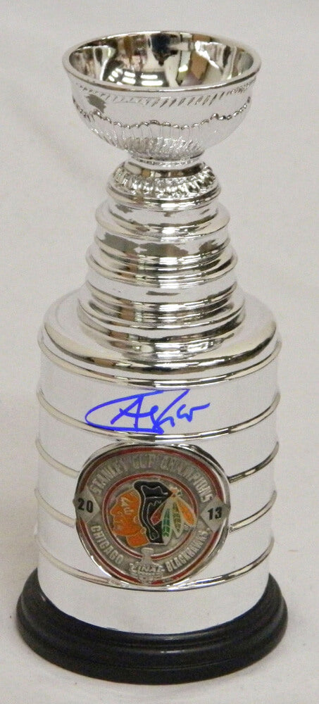 Andrew Shaw Signed Chicago Blackhawks 2013 Champs Logo Mini Stanley Cup Trophy - SHACUP401 - Andrew Shaw Signed Chicago Blackhawks 2013 Champs Logo Mini Stanley Cup Trophy product image