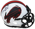 Billy Shaw Signed Buffalo Bills Lunar Eclipse White Matte Riddell Speed Mini Helmet w/HOF'99 - SHAMIN302 - Billy Shaw Signed Buffalo Bills Lunar Eclipse White Matte Riddell Speed Mini Helmet w/HOF'99 product image